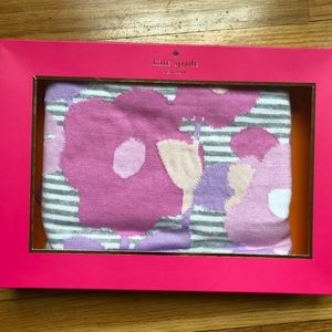 Kate Spade Floral & Striped Baby Blanket